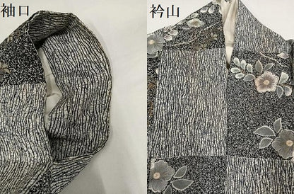 平和屋着物●上質な小紋　辻が花　金彩　正絹　逸品　AABH4078ph