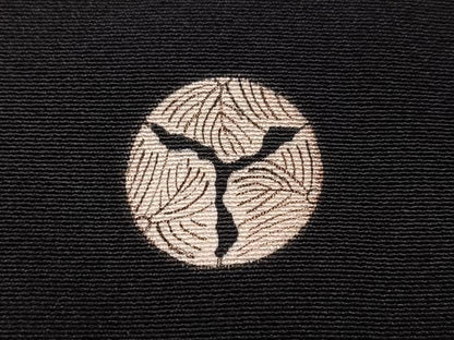 平和屋着物●本加賀友禅作家　西川健一　黒留袖　地紙花鳥文　正絹　逸品　AABH4080ph