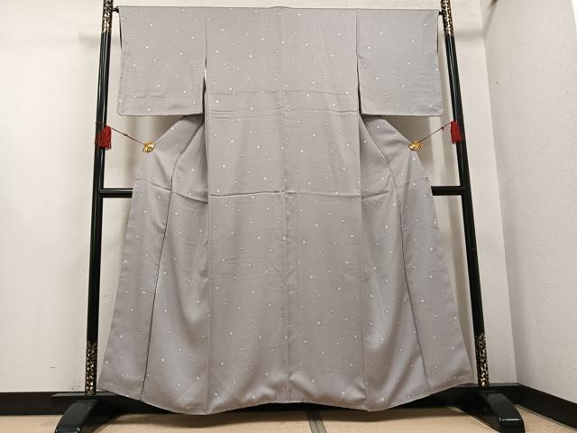 平和屋着物●上質な小紋　丸文　正絹　逸品　未使用　AABH4084ph 平和屋着物○上質な小紋 丸文 正絹 逸品 未使用 AABH4084ph