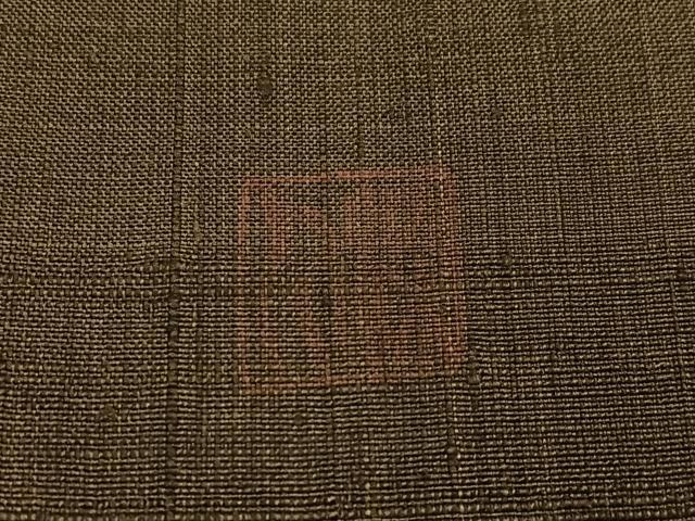 平和屋着物●訪問着　作家物　紬地　刺繍　楽器舞扇笹文　暈し染め　金彩　正絹　逸品　AABH4103ph 平和屋着物○訪問着 作家物 紬地 刺繍 楽器舞扇笹文 暈