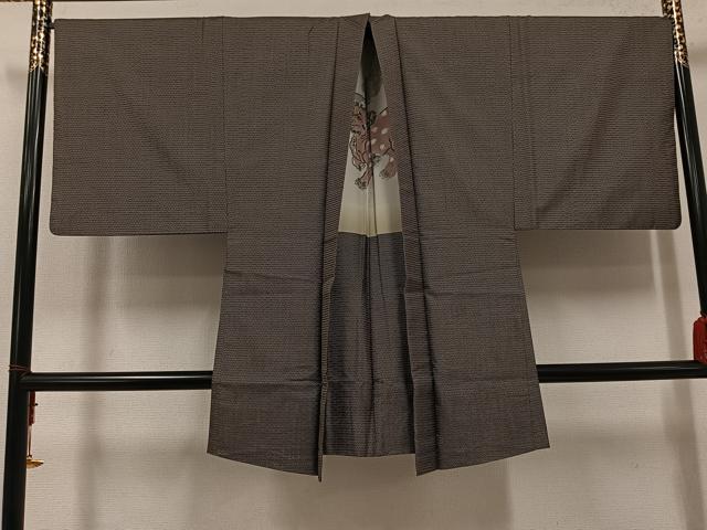 平和屋着物●男性　本場大島紬　アンサンブル　100亀甲　総詰め　正絹　逸品　AABH4108ph