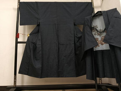 平和屋着物●男性　本場大島紬　アンサンブル　正絹　逸品　AABH4111ph