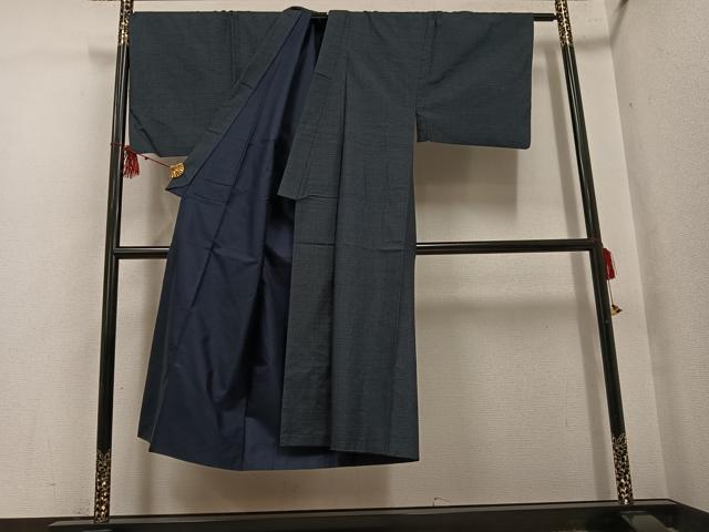 平和屋着物●男性　本場大島紬　アンサンブル　正絹　逸品　AABH4111ph