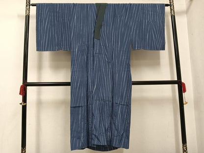 平和屋着物●男性　長襦袢　無双仕立て　絞り　間道　正絹　逸品　未使用　AABH4113ph