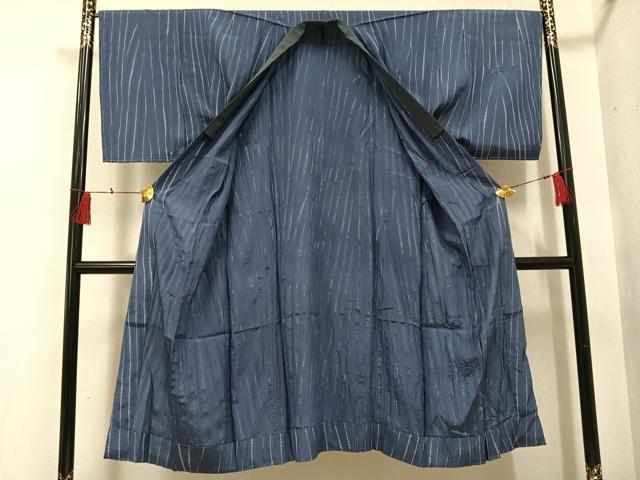 平和屋着物●男性　長襦袢　無双仕立て　絞り　間道　正絹　逸品　未使用　AABH4113ph