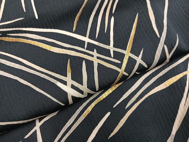 平和屋着物○上質な小紋 芝文 金彩 正絹 逸品 AABH4115ph