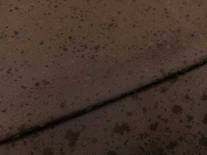 平和屋着物●無地絵羽訪問着　作家物　茂野大生　霞文　色無地　煤竹色　正絹　逸品　AABH4126ph