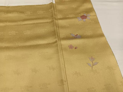 平和屋着物●訪問着　地紙草花文　暈し染め　金彩　鈴乃屋扱い　正絹　逸品　AABH4129ph