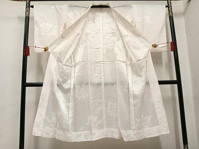 平和屋着物●長襦袢　無双仕立て　花地紋　暈し染め　正絹　逸品　未使用　AABH4133ph