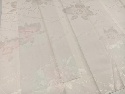 平和屋着物●長襦袢　無双仕立て　花地紋　暈し染め　正絹　逸品　未使用　AABH4133ph