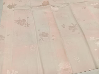 平和屋着物●振袖用長襦袢　袷　兎桜地紋　暈し染め　正絹　逸品　AABH4136ph