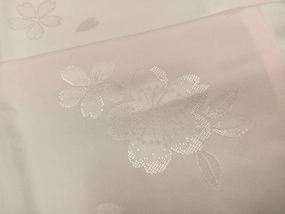 平和屋着物●振袖用長襦袢　袷　兎桜地紋　暈し染め　正絹　逸品　AABH4136ph
