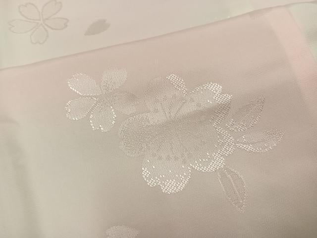 平和屋着物●振袖用長襦袢　袷　兎桜地紋　暈し染め　正絹　逸品　AABH4136ph
