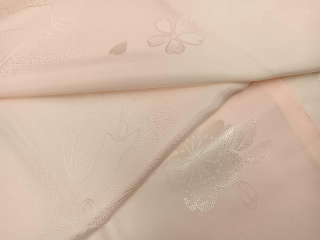 平和屋着物●振袖用長襦袢　袷　兎桜地紋　暈し染め　正絹　逸品　AABH4136ph