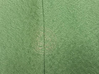 平和屋着物●上質な色無地　柳染色　正絹　逸品　AABH4142ph