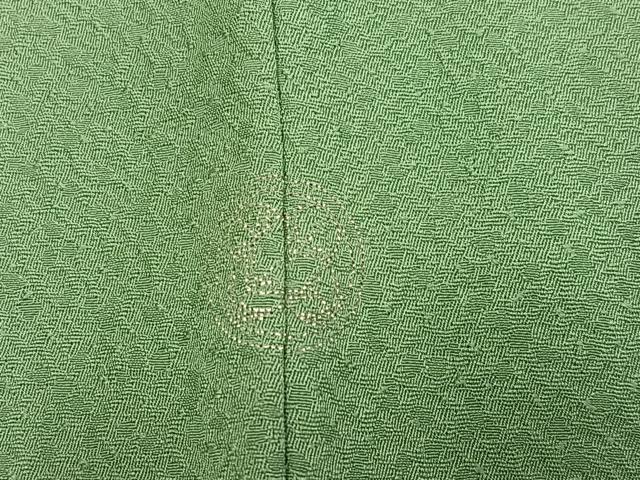 平和屋着物●上質な色無地　柳染色　正絹　逸品　AABH4142ph