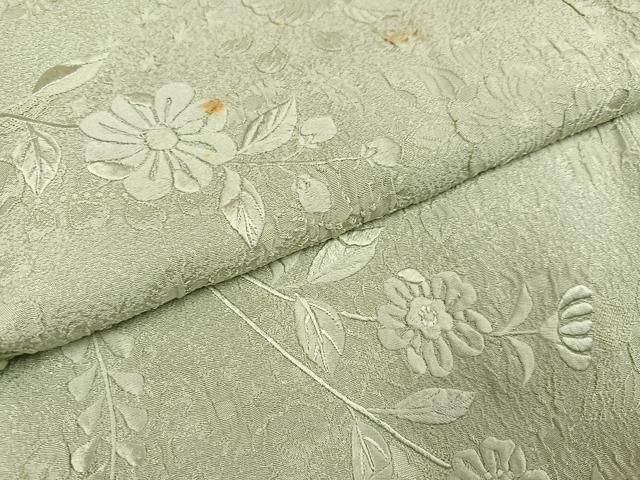 平和屋着物●無地絵羽訪問着　辻が花　刺繍　若芽色　正絹　逸品　AABH4143ph 平和屋着物○無地絵羽訪問着 辻が花 刺繍 若芽色 正絹 逸品 AABH4143ph