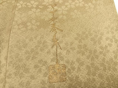 平和屋着物●世界的友禅作家　千地泰弘　訪問着　枝花文　暈し染め　金彩　正絹　逸品　AABH4145ph