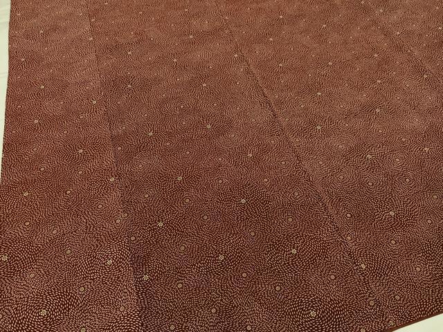 平和屋着物●洗える最高級着物　＜英＞はなぶさ謹製　小紋　花尽くし　洗える着物　AABH4155ph
