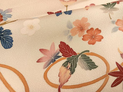 平和屋着物●訪問着　友禅　作家物　花篭文　正絹　逸品　AABH4158ph
