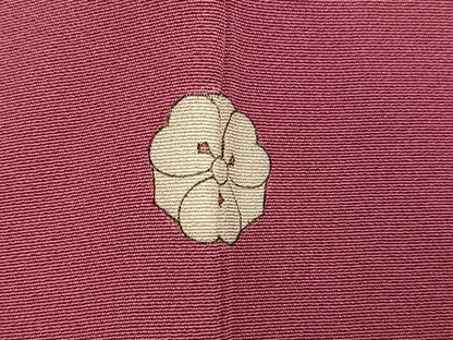 平和屋着物●上質な色無地　蘇芳香色　正絹　逸品　AABH4159ph