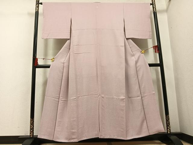 平和屋着物●上質な色無地　灰桜色　正絹　逸品　AABH4160ph 平和屋着物○上質な色無地 灰桜色 正絹 逸品 AABH4160ph