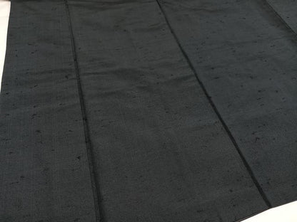 平和屋着物●男性　紬　アンサンブル　色無地　百入茶色　正絹　逸品　AABH4172ph