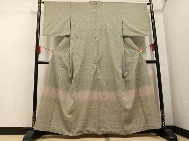 平和屋着物●訪問着　お召　作家物　花地紋　暈し染め　正絹　逸品　AABH4183ph 平和屋着物□訪問着 枝花文 暈し染め 正絹 逸品 AABI4157sx - メルカリ