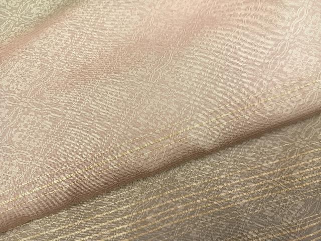 平和屋着物●訪問着　お召　作家物　花地紋　暈し染め　正絹　逸品　AABH4183ph