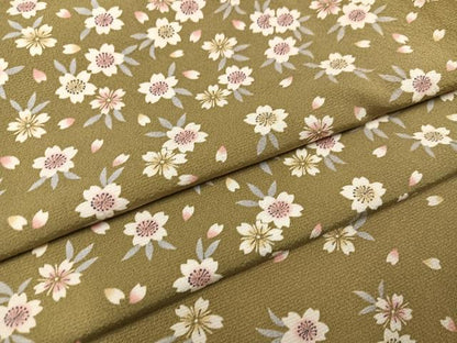 平和屋着物●上質な小紋　桜文　正絹　逸品　AABH4188ph