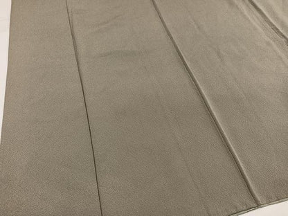平和屋着物●上質な色無地　利休白茶色　正絹　逸品　AABH4190ph