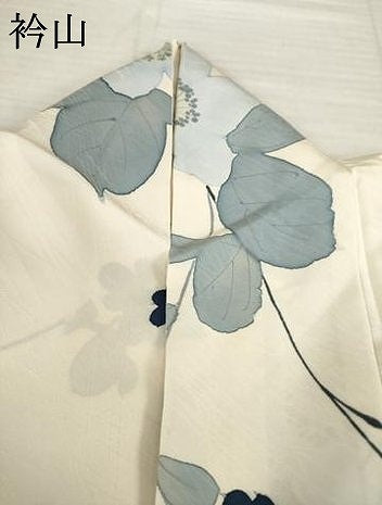 平和屋着物○上質な小紋 地紋おこし 花蔦草文 正絹 逸品 AABH4201ck