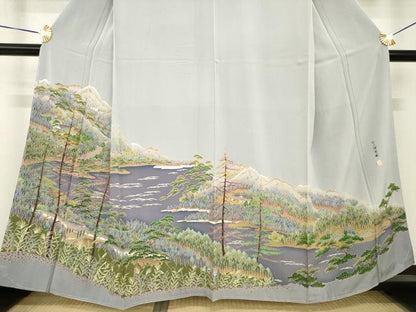 平和屋着物●豪華色留袖　作家物　水戸階楽園　正絹　逸品　AABH4203ck