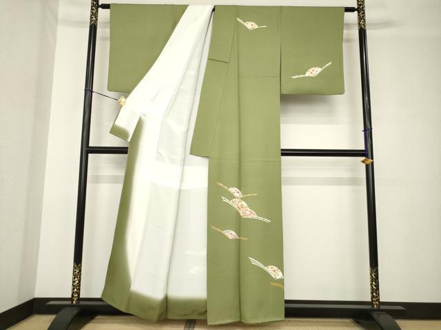 平和屋着物●訪問着　駒刺繍　雪輪花文　金彩　やまと誂製　正絹　逸品　CABE6914ut 平和屋着物○訪問着 駒刺繍 雪輪花文 金彩 やまと誂製 正絹 逸品