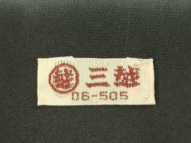 平和屋着物●お召　格子　三越扱い　正絹　逸品　AABH4210ck