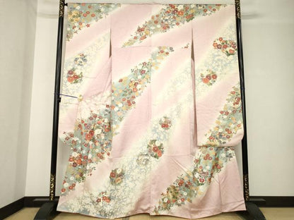 平和屋着物●豪華振袖　作家物　花丸文　暈し染め　金彩　正絹　逸品　AABH4215ck