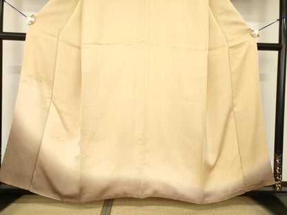平和屋着物●色留訪問着　箔散らし文様　暈し染め　寿光織　金糸　正絹　逸品　AABH4217ck