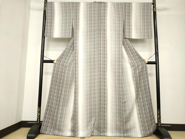 平和屋着物●上質な小紋　立涌間道　正絹　逸品　AABH4219ck
