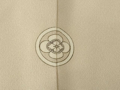 平和屋着物●訪問着　駒刺繍　双葉葵　金彩　正絹　逸品　AABH4224ck