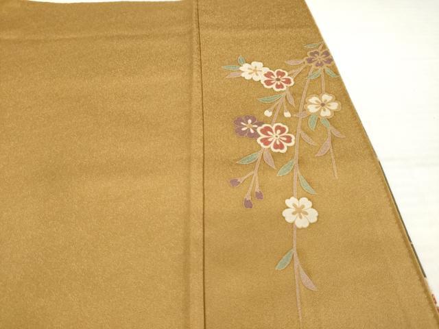 平和屋着物●訪問着　枝垂れ花文　暈し染　金彩　正絹　逸品　AABH4226ck 平和屋着物○訪問着 枝垂れ花文 暈し染 金彩 正絹 逸品 AABH4226ck