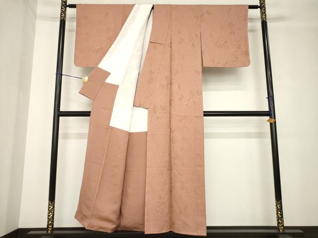 平和屋着物●上質な色無地　辻が花地紋　鴇浅葱色　正絹　逸品　AABH4228ck 平和屋着物○上質な色無地 辻が花地紋 鴇浅葱色 正絹 逸品 AABH4228ck