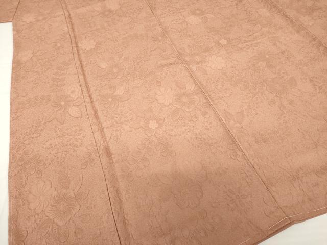 平和屋着物●上質な色無地　辻が花地紋　鴇浅葱色　正絹　逸品　AABH4228ck 平和屋着物○上質な色無地 辻が花地紋 鴇浅葱色 正絹 逸品 AABH4228ck