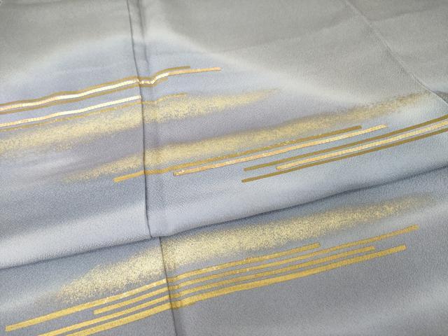 平和屋着物●豪華色留袖　駒刺繍　遠山霞文　金彩　正絹　逸品　AABH4231ck