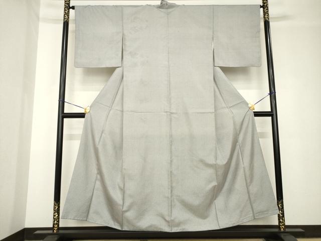 平和屋着物●本場大島紬　染大島　小紋　花菱文　正絹　逸品　AABH4237ck