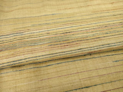 平和屋着物●上質な紬　訪問着　横段霞文　正絹　逸品　AABH4240ck