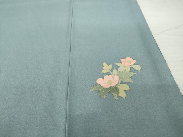 平和屋着物●訪問着　友禅　几帳花文　暈し染め　金彩　ロング丈　正絹　逸品　AABH4243ck