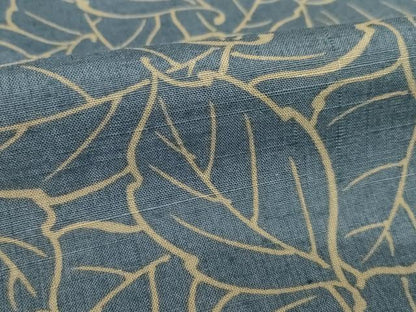 平和屋着物●上質な紬　葉尽くし　正絹　逸品　AABH4244ck