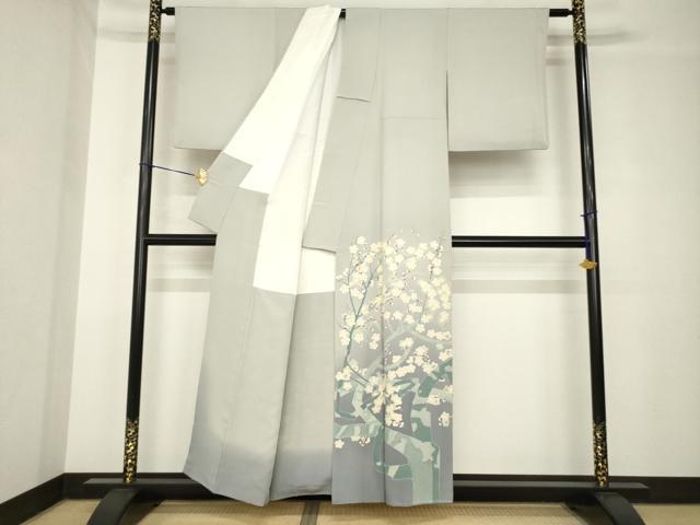 平和屋着物○本加賀友禅作家 瀬野幾久代 色留袖 枝梅文
