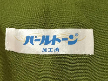 平和屋着物●上質な小紋　丸文　黒地　正絹　逸品　未使用　AABH4258ck