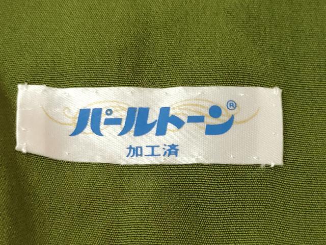 平和屋着物●上質な小紋　丸文　黒地　正絹　逸品　未使用　AABH4258ck
